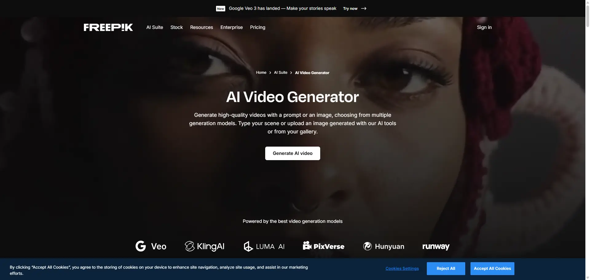 Freepik AI Video Generator